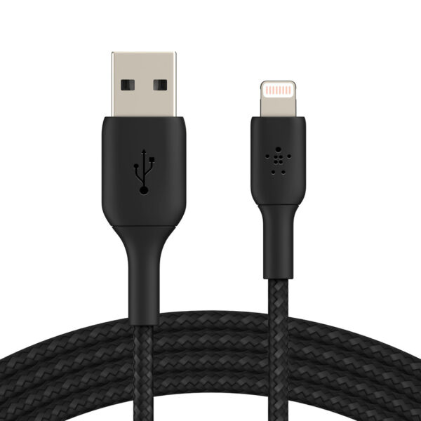 Belkin Câble USB-A vers Lightning MFI renforcé (Noir) - 2 m