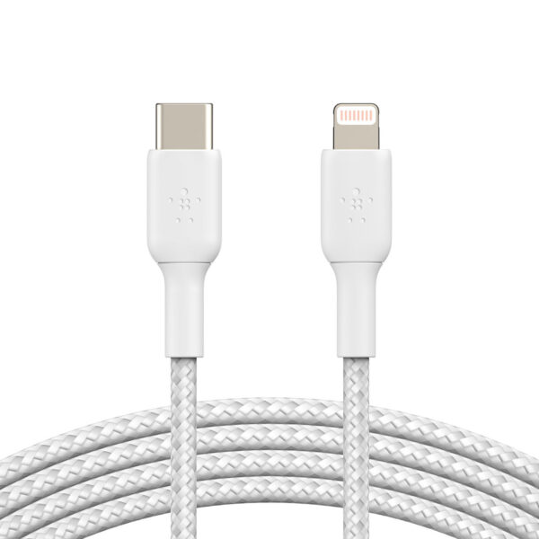 Belkin Câble USB-C vers Lightning MFI renforcé (Blanc) - 1 m
