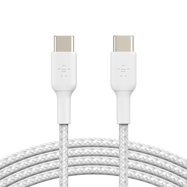 Belkin Câble USB-C vers USB-C renforcé 60 W (Blanc) - 1 m