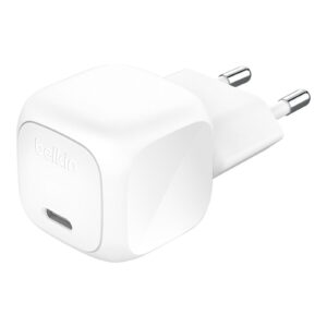 Belkin Chargeur USB-C 20 W pour iPhone et Samsung avec câble 1m (Blanc)