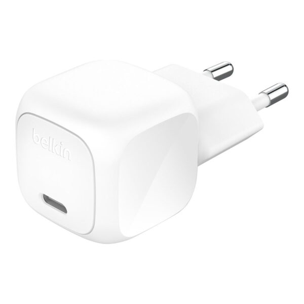 Belkin Chargeur USB-C 20 W pour iPhone et Samsung avec câble 1m (Blanc)