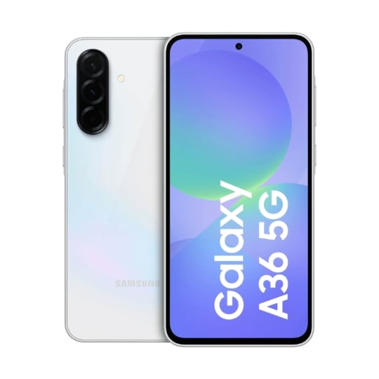 Galaxy A36 IP67 - Blanc - 128 Go - 5G - écran 6,6" - RAM 6 Go - Double SIM - 50+8+5 Mpx - 12 Mpx - Android 15 - garantie