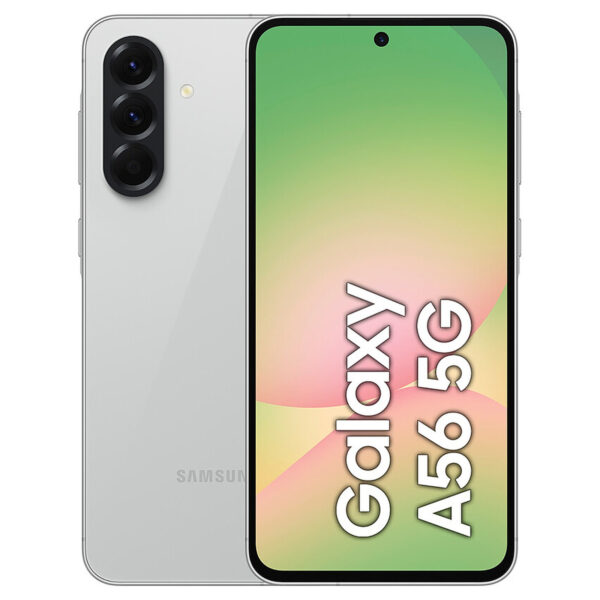 Galaxy A56 IP67 - Gris - 128 Go - 5G - écran 6,5" - RAM 8 Go - Double SIM - 50+12+5 Mpx - 12 Mpx - Android 14 - garantie