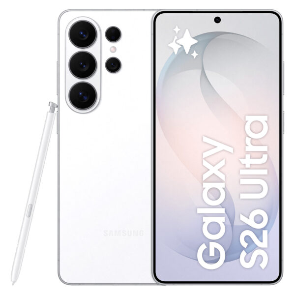 Galaxy S26 Ultra 5G - Blanc - 512 Go - 5G - écran 6,9" - RAM 12 Go - Double SIM - 200+50+50+10 Mpx - 12 Mpx - Android 16