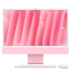 iMac 24'' (2024) - Rose - écran Retina 4,5K 24'' - M4 - CPU 10 / GPU 10 - RAM 16 Go - 256 Go SSD - garantie 2 ans