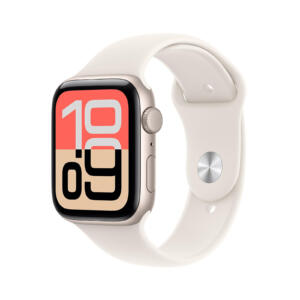 Apple Watch SE 3 - 44 mm - Aluminium lumière stellaire - Bracelet Sport - Lumière stellaire M/L