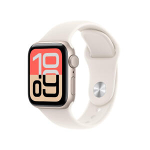 Apple Watch SE 3 - 40 mm - Aluminium lumière stellaire - Bracelet Sport - Lumière stellaire S/M