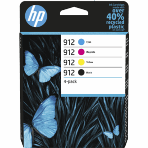 6ZC74AE- Cartouches 912 Pack - (Noir,jaune,magenta,cyan)